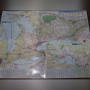 Laminated Map Of Southern Ontario 50"×40"